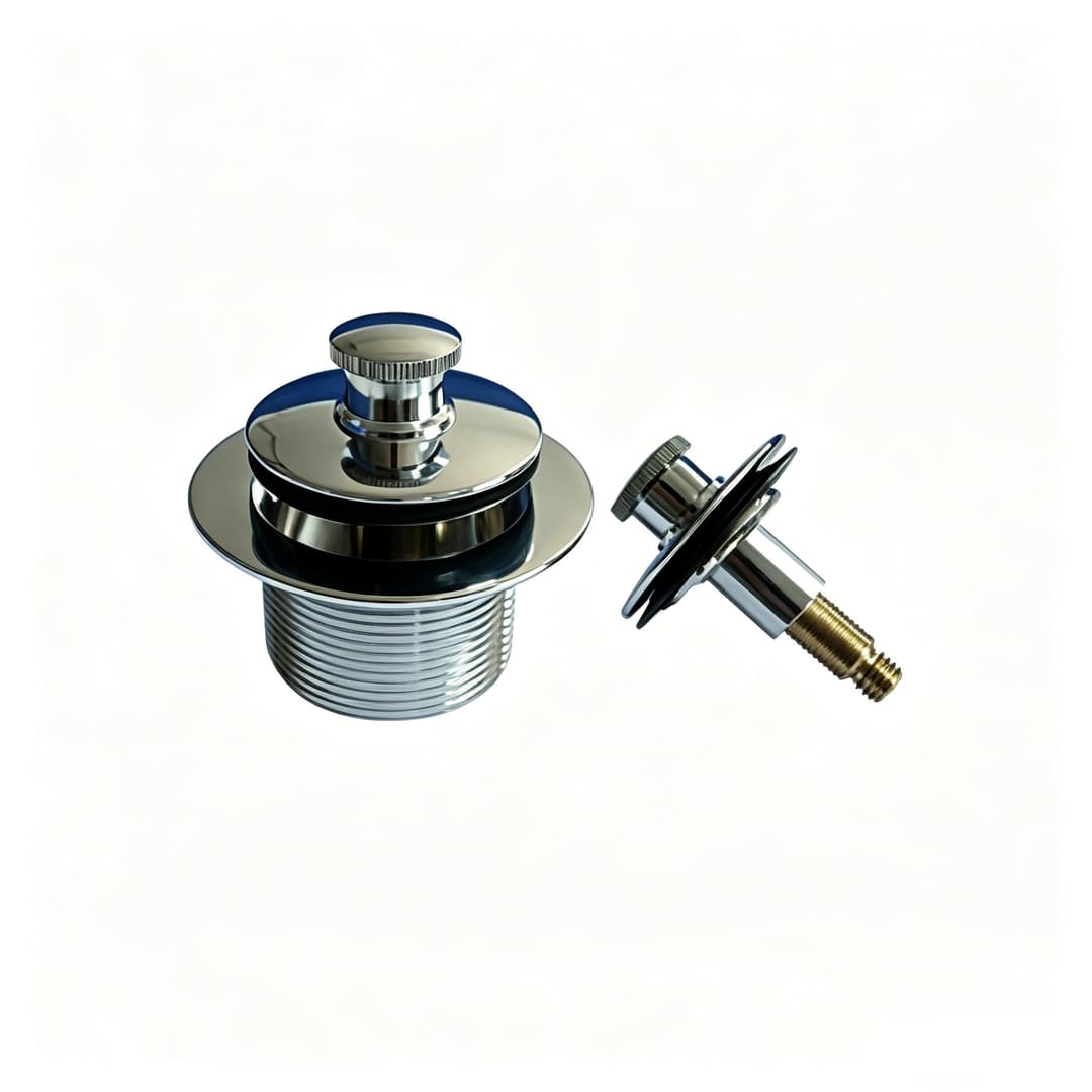 Brass Push and Lift Drain
