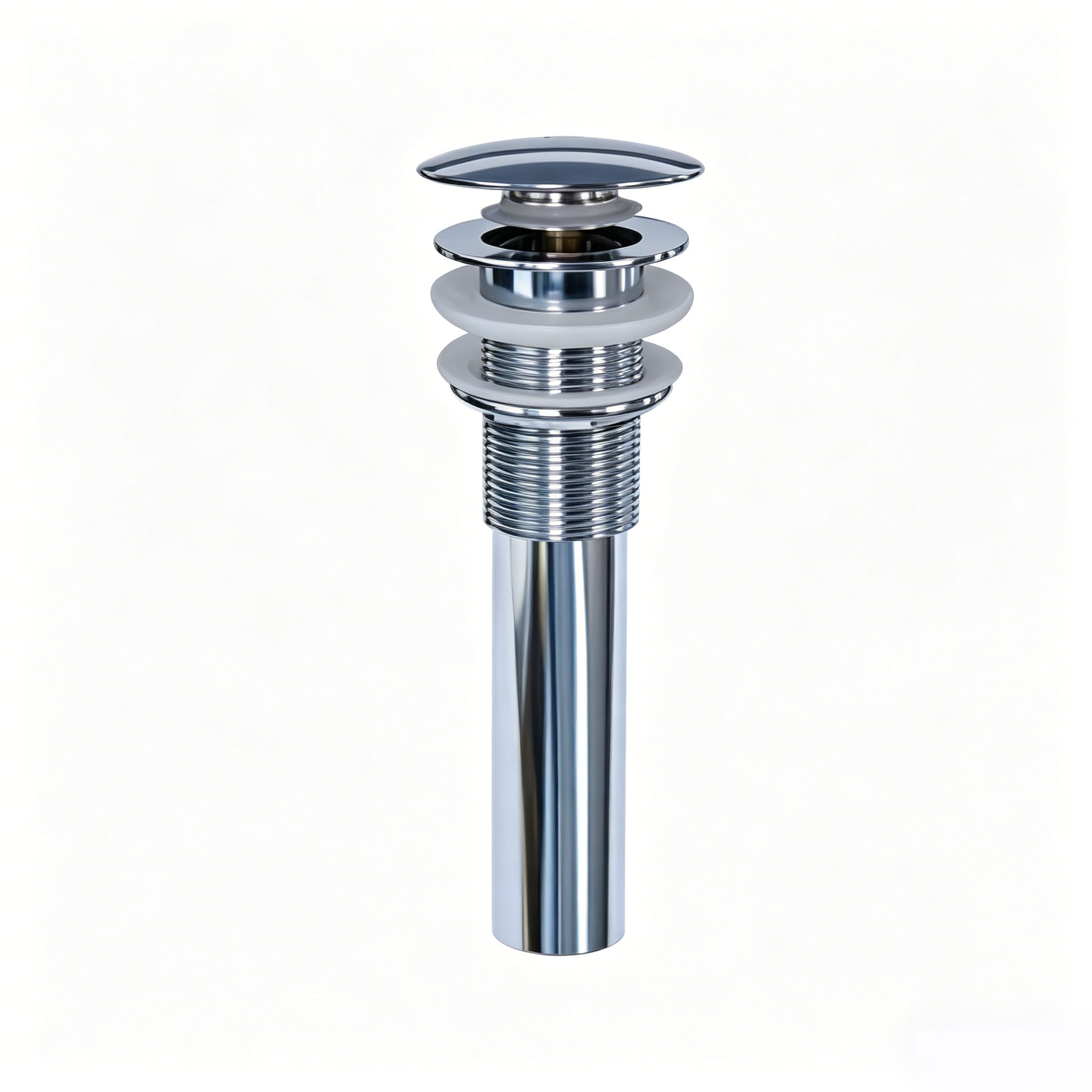 Brass Pop-Up Lavatory Drain with Overflow